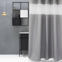 Mid grey panel with fine embossed texture cut by one white horizontal band