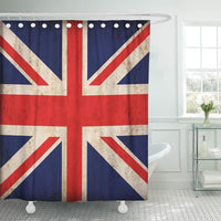 Bright red crosses and saltires on navy framed by off-white borders