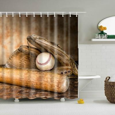 Baseball glove, ball and wooden bat photographed close up in warm sepia tones