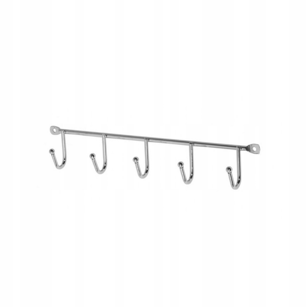Side profile of the hook rail showing its slim wall projection