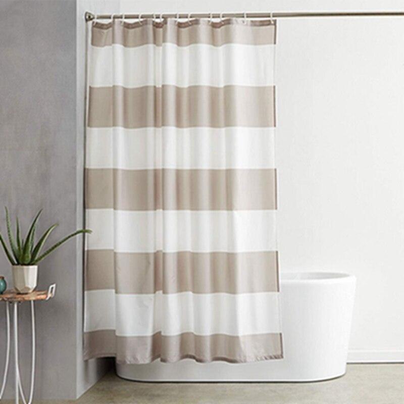 Wide alternating taupe and white horizontal bands across the panel