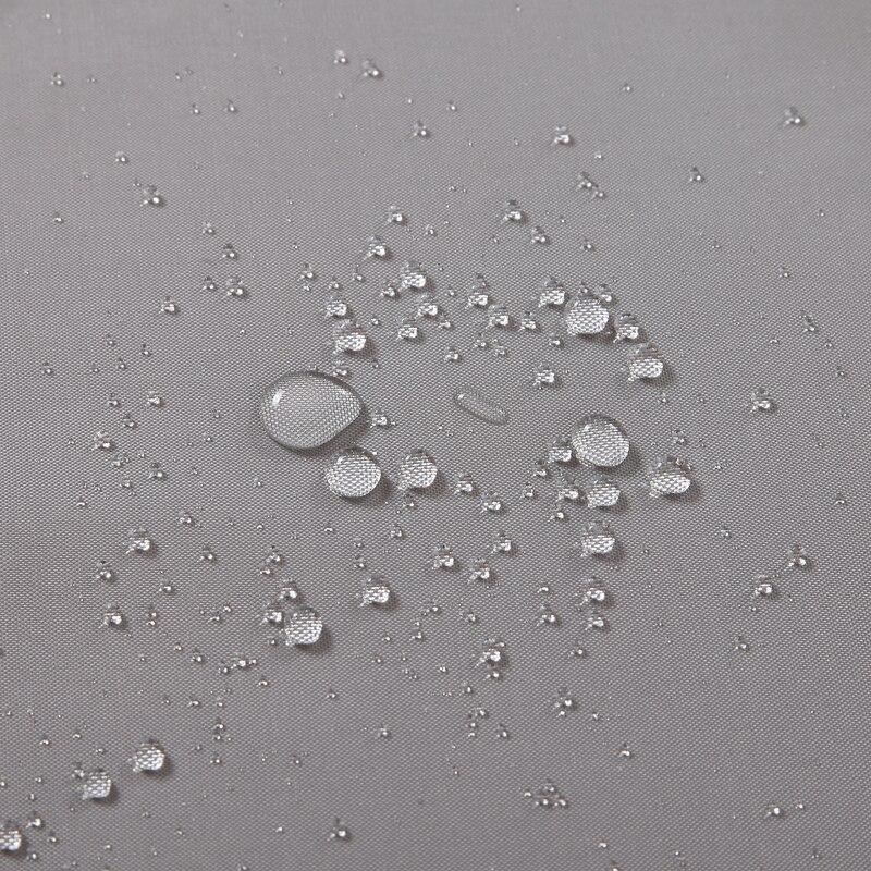 Upper hem of the grey panel with reinforced eyelets for shower hooks