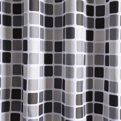 Close detail of the mosaic squares showing the matte fabric surface