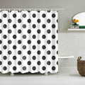 Large black dots evenly spaced across a plain white background