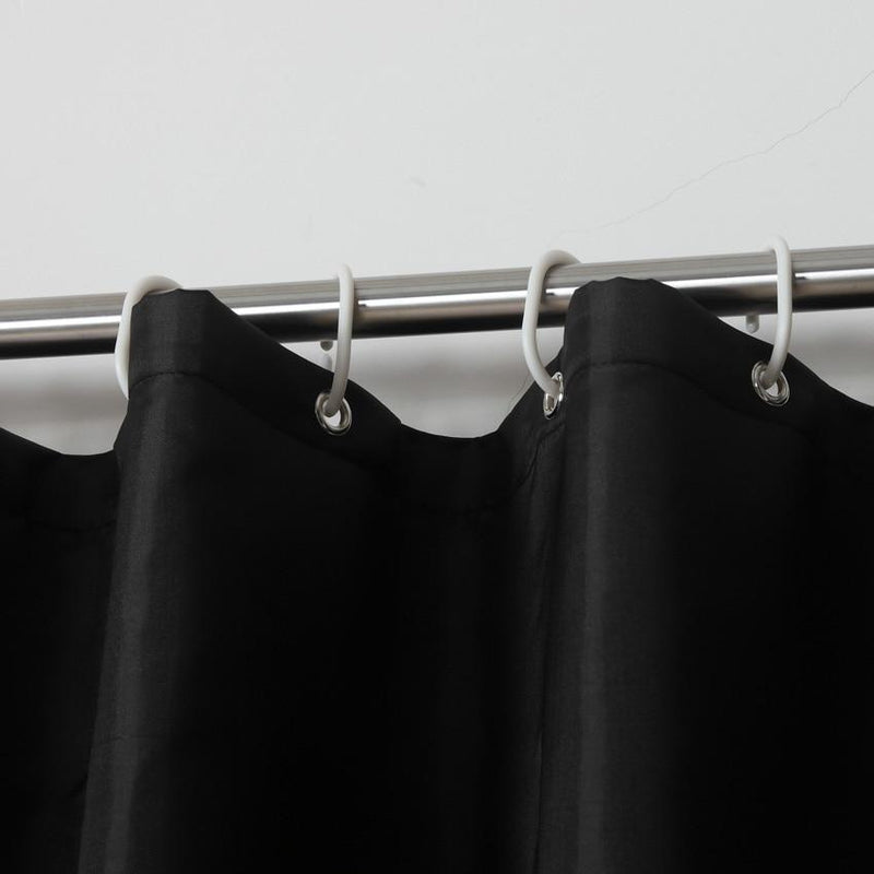 Close detail of the matte black weave with no print on its surface