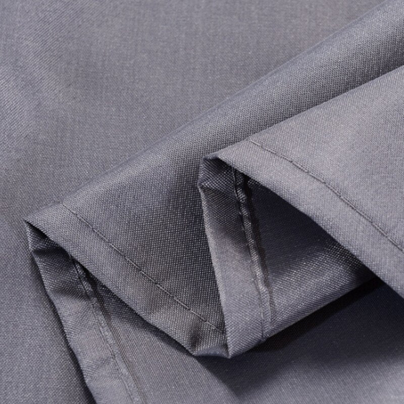 Close detail of the charcoal weave showing its dense matte surface