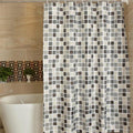 Small grey, brown and cream squares checked across the whole panel