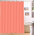 Plain earthy salmon pink panel with a light matt weave and no print