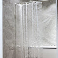 Clear panel shown hanging with the silver mosaic catching the light
