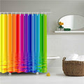 Vertical red, orange, yellow, green, blue and violet bands softly graded