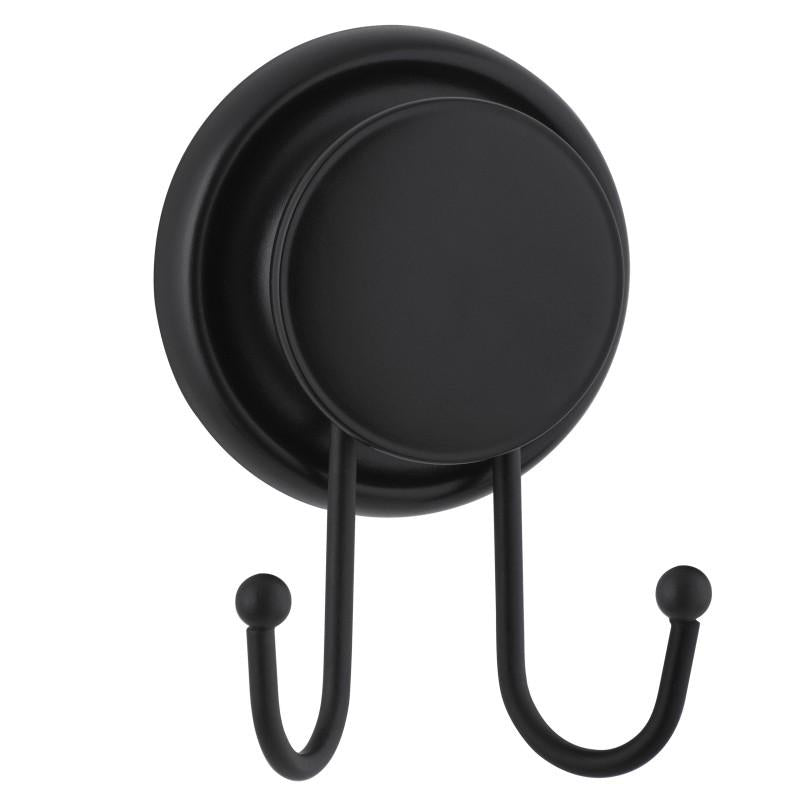 Close view of the two short arms on the compact black hook