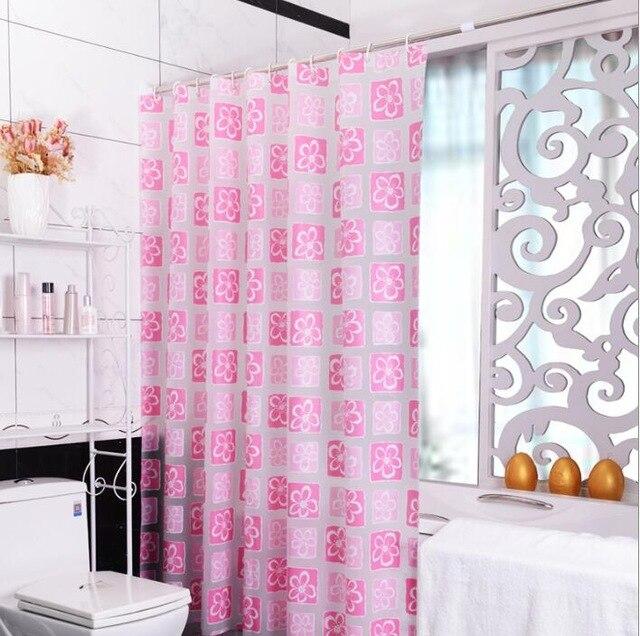 Pink and white check with a bright pink four petal flower in each square