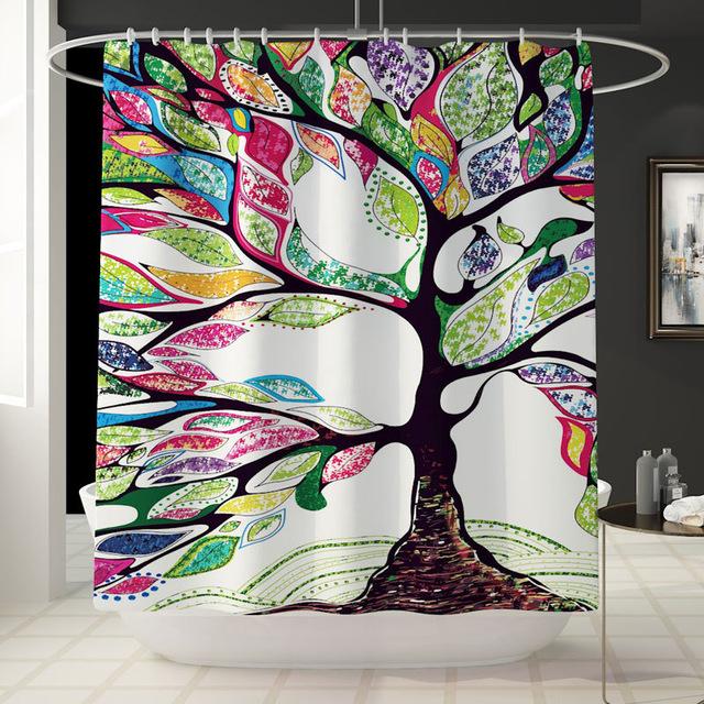 Ink tree of life whose leaves each hold a different colored pattern
