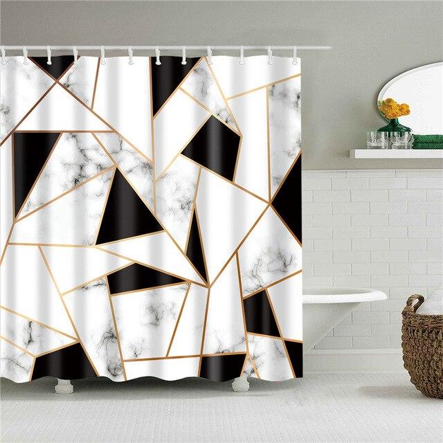 Shards of white and black marble edged with fine gold lines