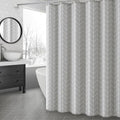 Tone on tone grey chevrons in a subtle relief across the whole panel