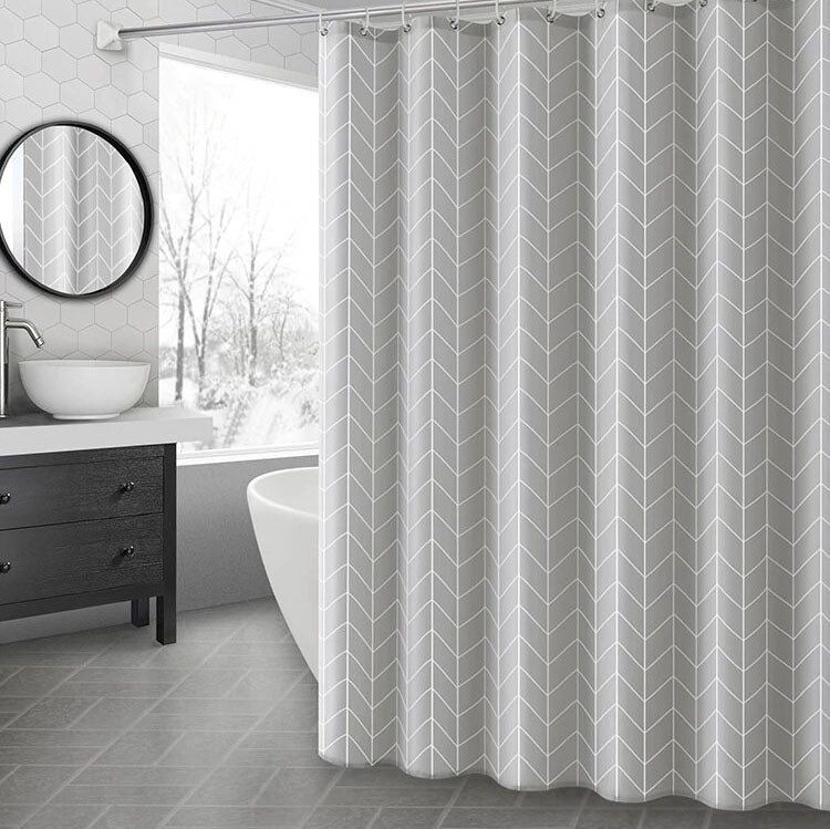 Tone on tone grey chevrons in a subtle relief across the whole panel