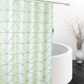 Pale almond green fabric with a fine network of darker diamond lines