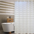 Evenly spaced raised white bands across a translucent PEVA panel