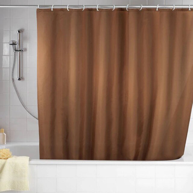 Plain caramel brown panel with a soft sheen along its vertical folds