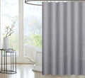 Tightly woven light grey and white chevrons falling in soft folds