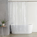 Colorless supple film panel showing the bath and wall clearly behind