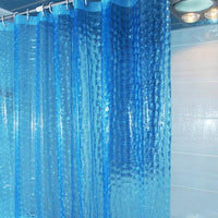 Translucent blue panel with small raised water cubes across the surface