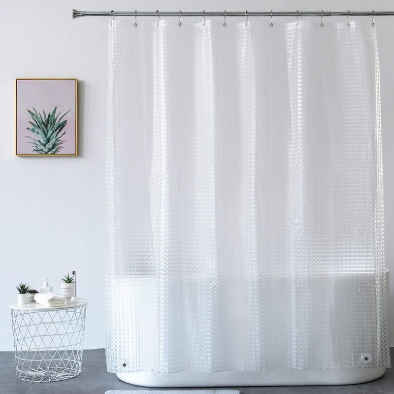 Frosted white semi transparent panel with a raised cube emboss pattern