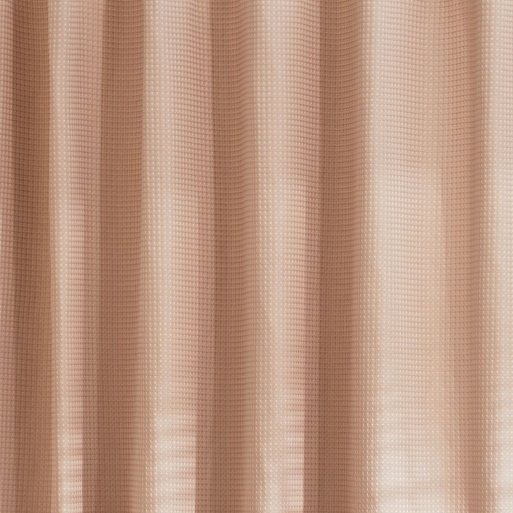 Close detail of the waffle texture across the nude beige weave