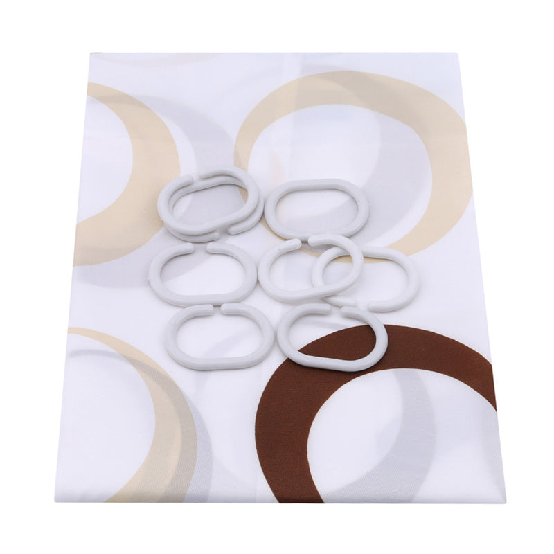 Full drop of the ring print panel in soft even folds