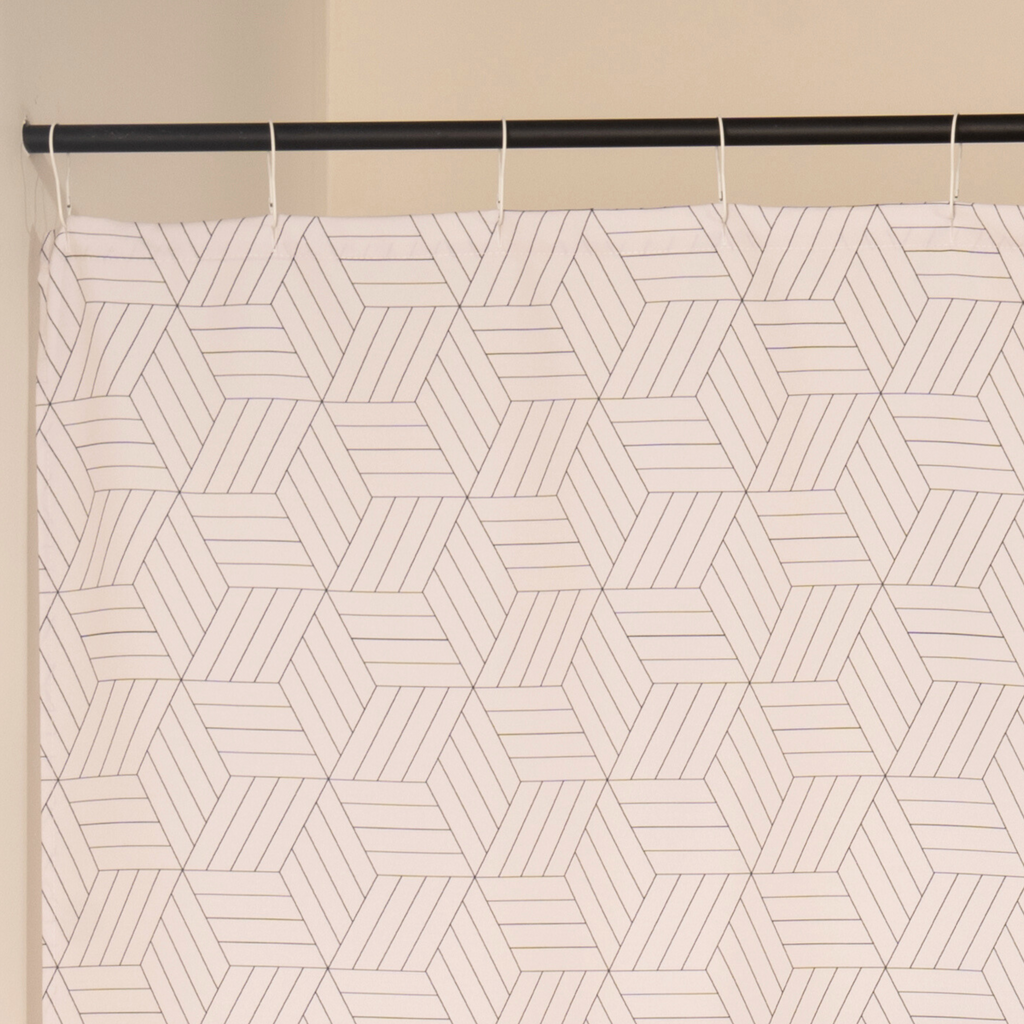 Close detail of the cream weave showing its subtle surface texture