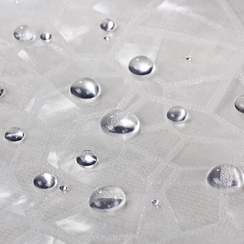 Window visible through the translucent bubble textured film