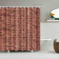 Close red brick wall with even light grey mortar joints across the panel