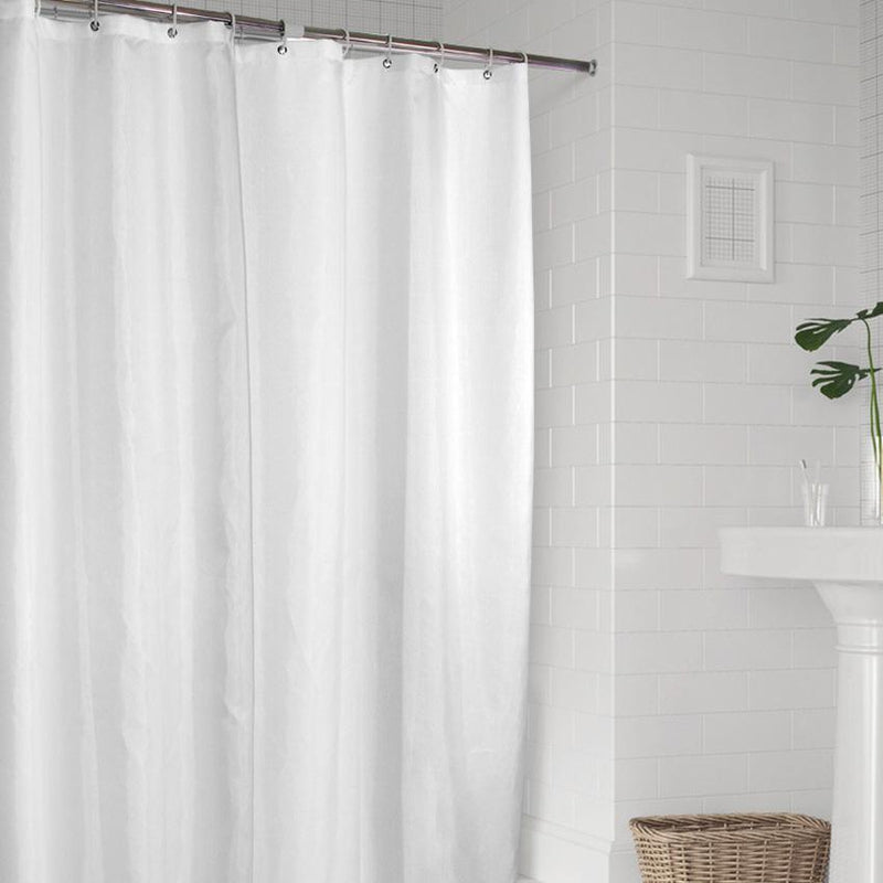 Close detail of the plain white fabric and its fine even weave